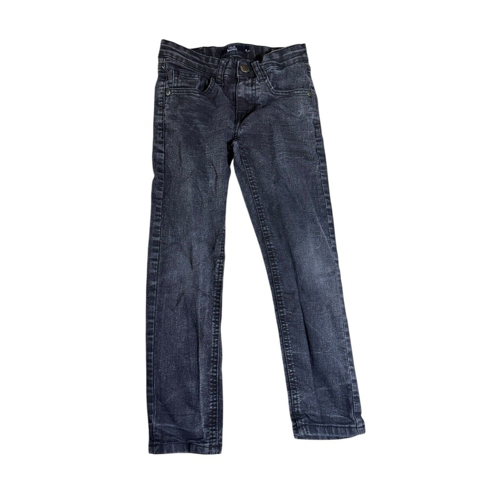 True Indigo Skinny Jeans Kids Size 8 Black‎ Stretch Adjustable